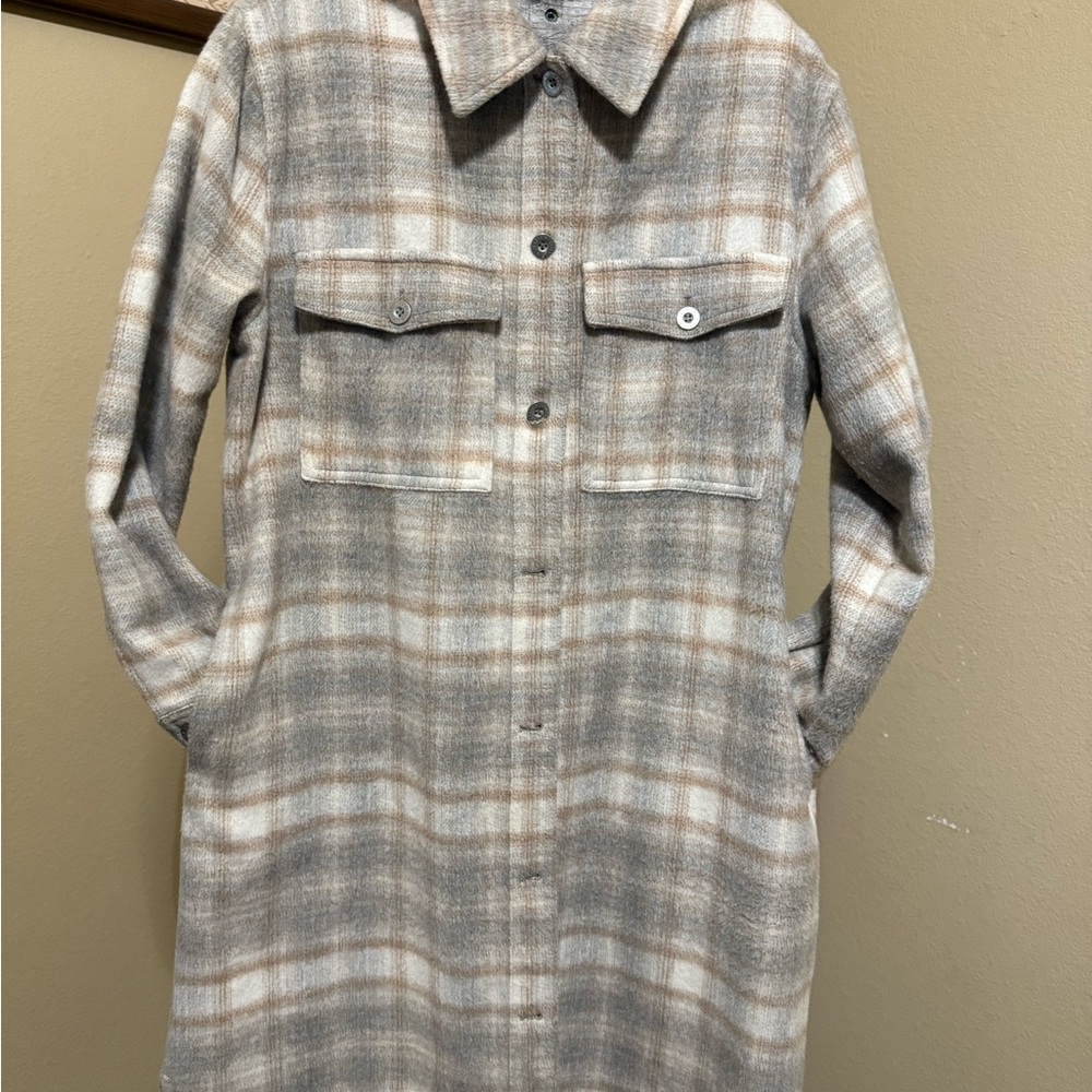 Jessica Simpson Beige Wool-Blend Jacket